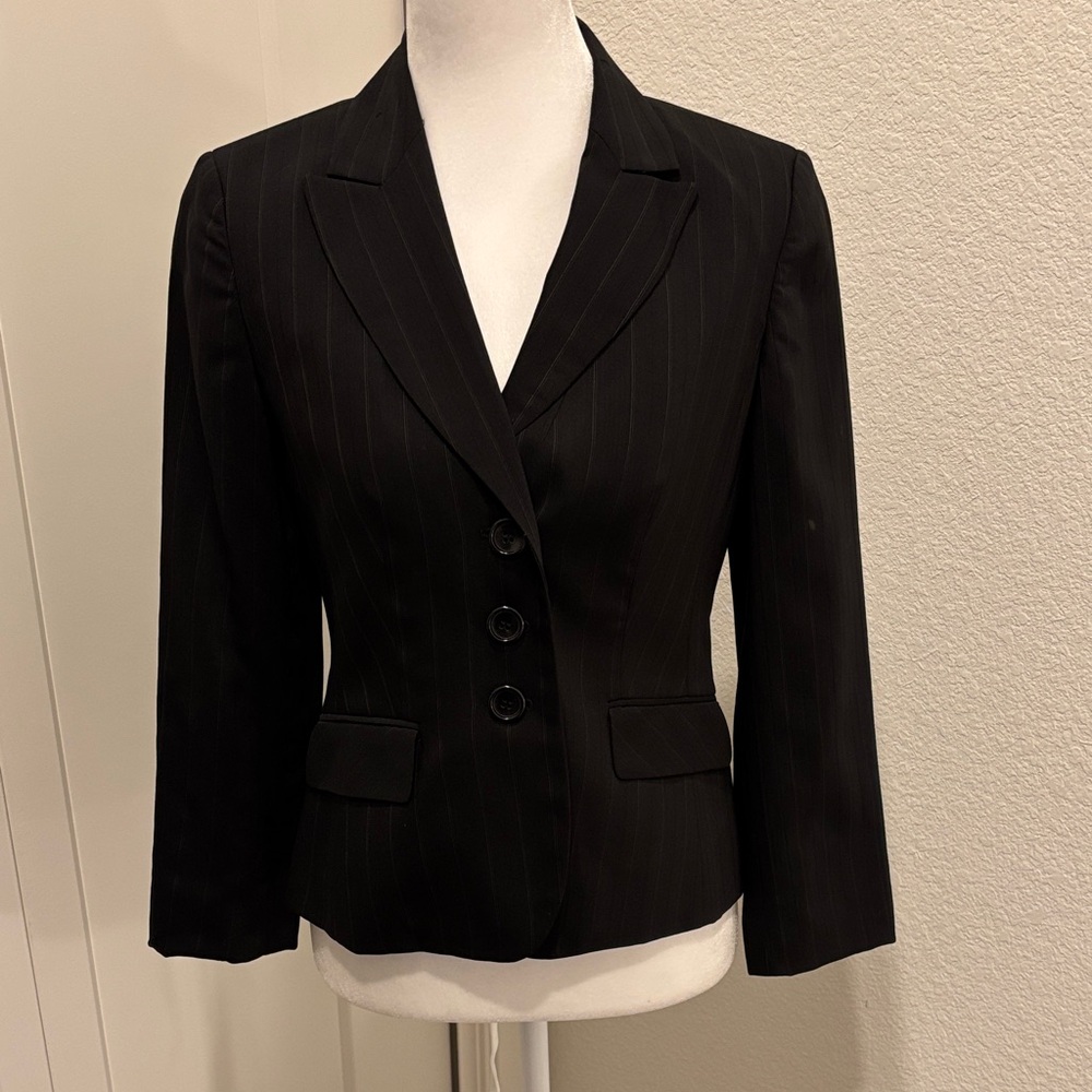 Ann Taylor Black Blazer Tailored Suit Jacket
